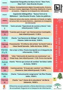 Actividades gratis para niños en enero en la Biblioteca Provincial de Málaga