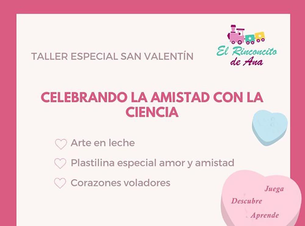 Taller de ciencia especial San Valentín para niños en Alhaurín de la Torre