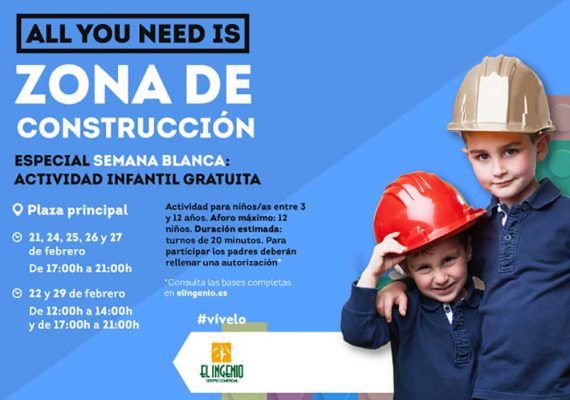 Actividad infantil gratis especial Semana Blanca en El Ingenio de Vélez-Málaga