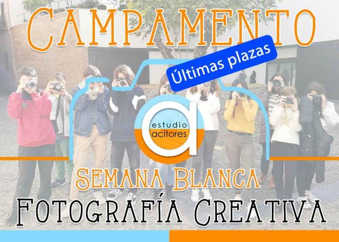 Campamento de fotografía creativa para jóvenes en Semana Blanca en Estudio Acitores
