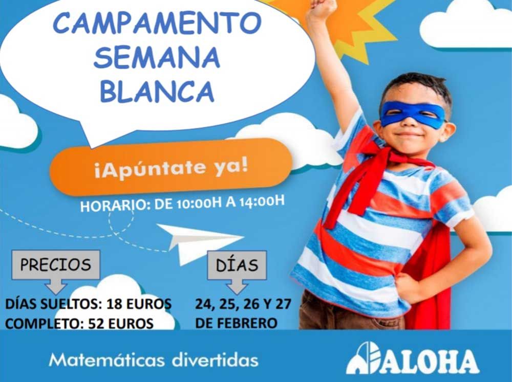 Campamento infantil de matemáticas divertidas esta Semana Blanca en Aloha Málaga