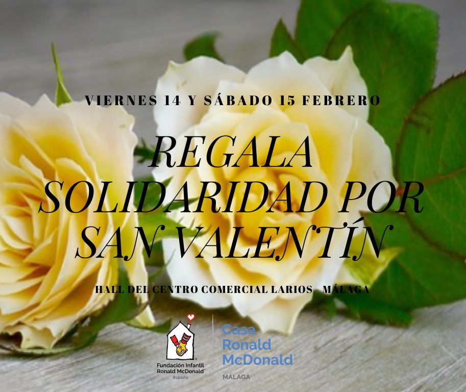Taller solidario de San Valentín con la Casa Ronald McDonald en Larios Centro Málaga