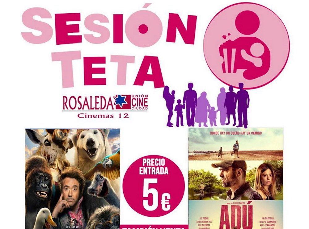 Sesión Teta: películas para disfrutar en familia en Multicines Rosaleda (Málaga)