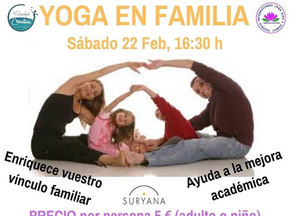 Taller de yoga para toda la familia con Suryana en Málaga