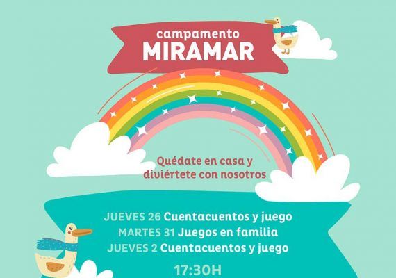 Campamento Miramar: ludoteca virtual gratis del CC Miramar para niños durante la cuarentena