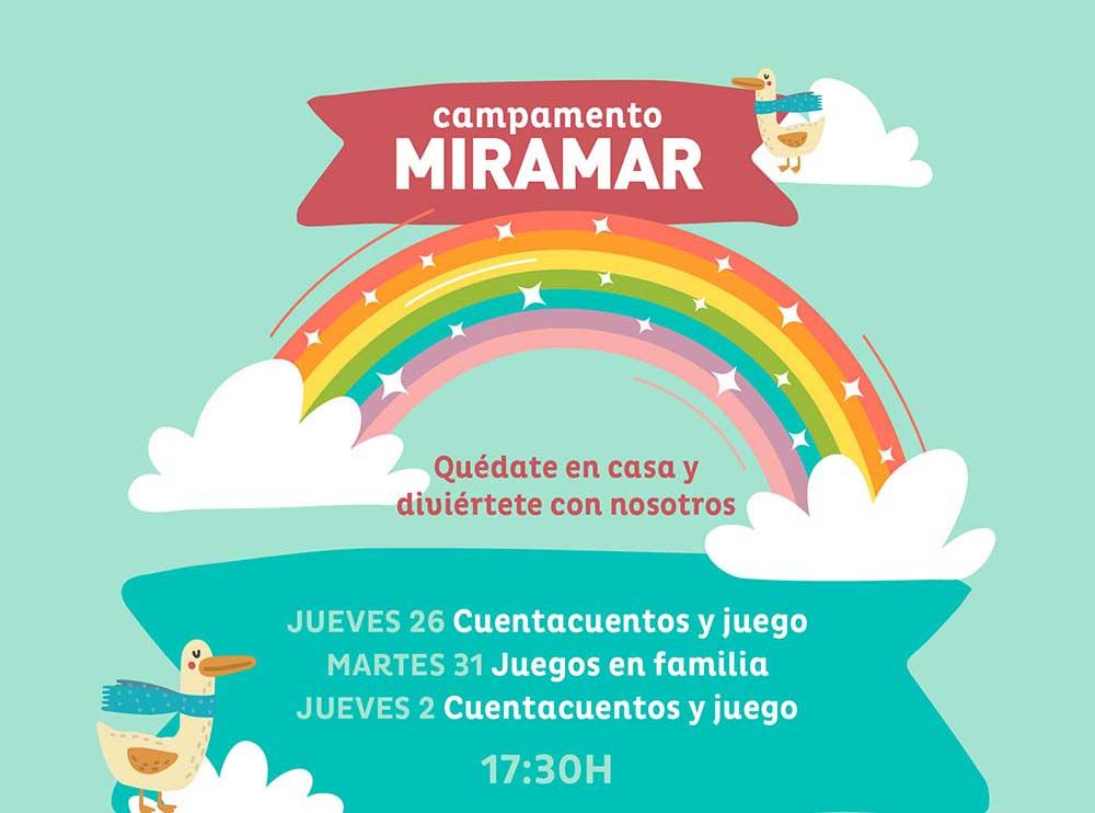 Campamento Miramar: ludoteca virtual gratis del CC Miramar para niños durante la cuarentena
