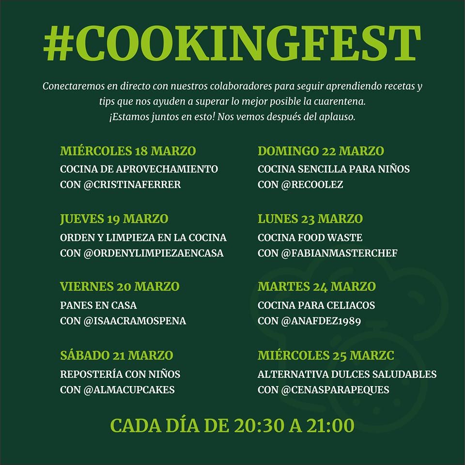 CookingFest: Talleres online de cocina con niños con Alma Cupcakes y Naira Regúlez entre otras