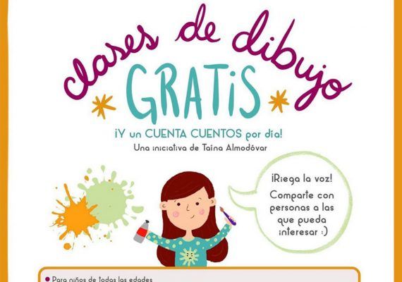 Clases de dibujo online gratis para niños con Taína Almodóvar