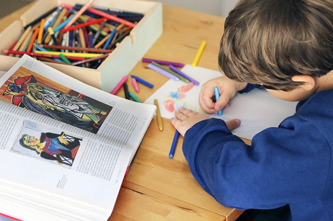 Actividades de arte gratis para niños en casa con el Museo Picasso Málaga