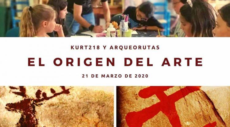 Taller de arte prehistórico para niños con ArqueoRutas y Kurt218 en Mollina (Málaga)