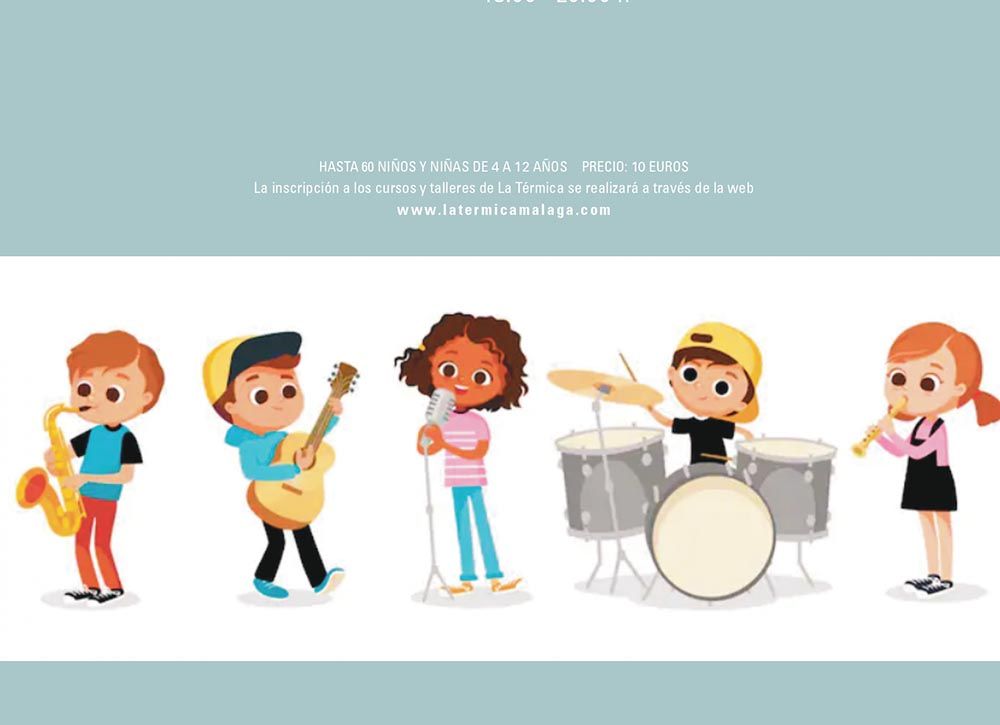 Taller ‘Escuela de rock’ para niños en la Casa de la Cultura de Fuengirola
