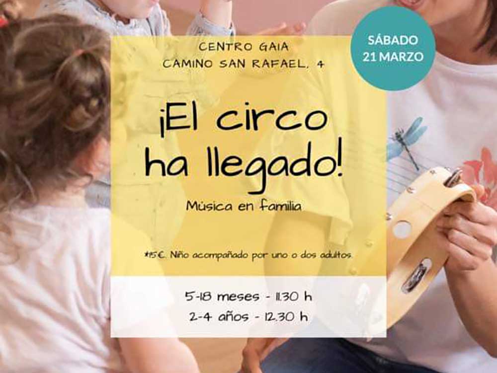 Taller musical para bebés con Ba-ba Educación Musical en el Centro Gaia (Málaga)