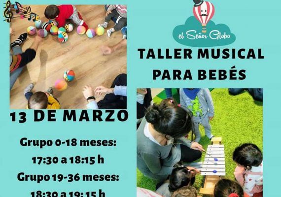 Taller musical para bebés con EM3 Educación Musical en El Señor Globo