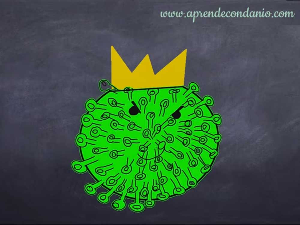 Dibujos infantiles para explicar el virus: la iniciativa de Aprende con Danio para exponer qué es el coronavirus y cómo funciona