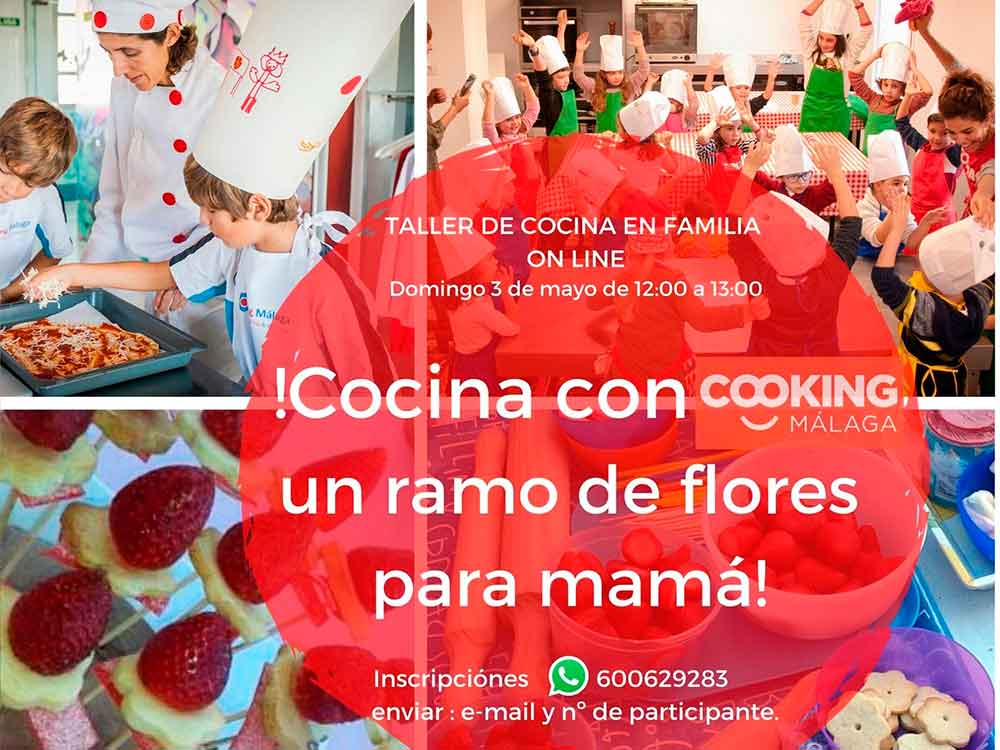 Taller de cocina gratis en familia con Cooking Málaga por el Día de la Madre