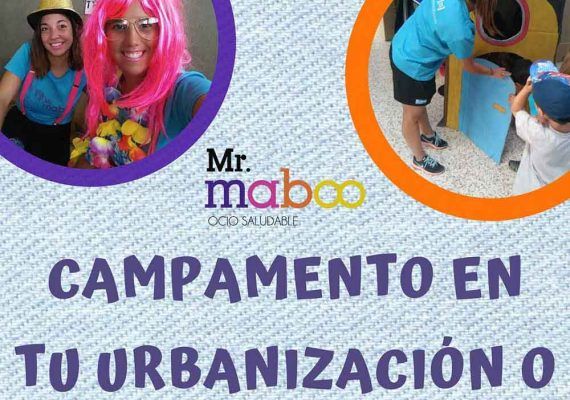 Campamento de verano para niños en tu urbanización o empresa de Málaga con Mr. Maboo