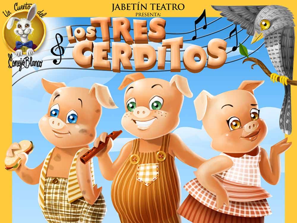 Los 3 cerditos en La Cochera Cabaret: teatro infantil en Málaga el domingo