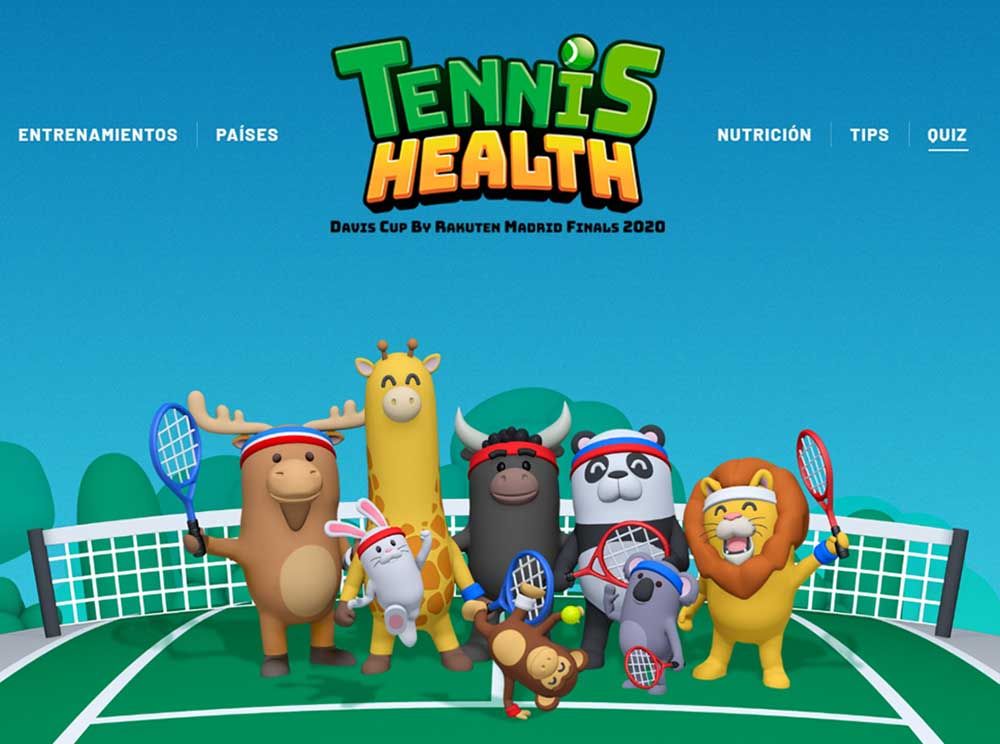 Tennis Health: actividades gratis sobre deporte, geografía y nutrición para niños