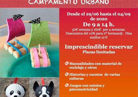 Campamento urbano multidisciplinar para niños con JuegArte en Rincón de la Victoria
