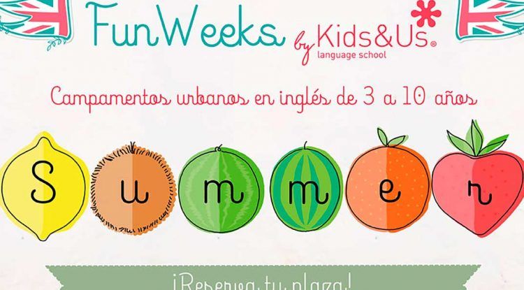 Campamento de verano en inglés para niños de 3 a 10 años con Kids&Us Málaga y Torremolinos