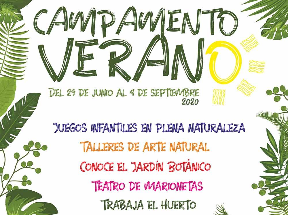 Campamento de verano con talleres y juegos para niños en el Jardín Botánico de Málaga