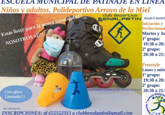 Clases de patinaje en línea para niños y adultos en Arroyo de la Miel (Benalmádena)