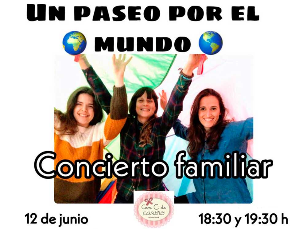 Concierto familiar ‘Un paseo por el mundo’ en la escuela infantil Con C de Cariño en Málaga