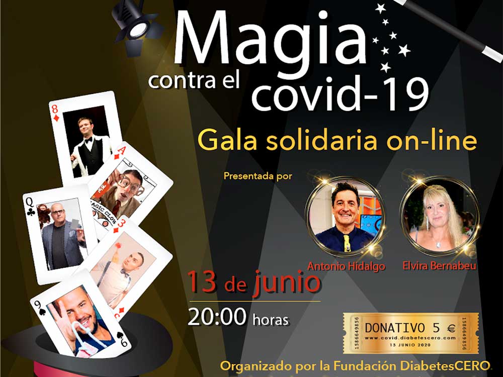 Gala solidaria de magia para luchar contra el coronavirus de la mano de DiabetesCERO