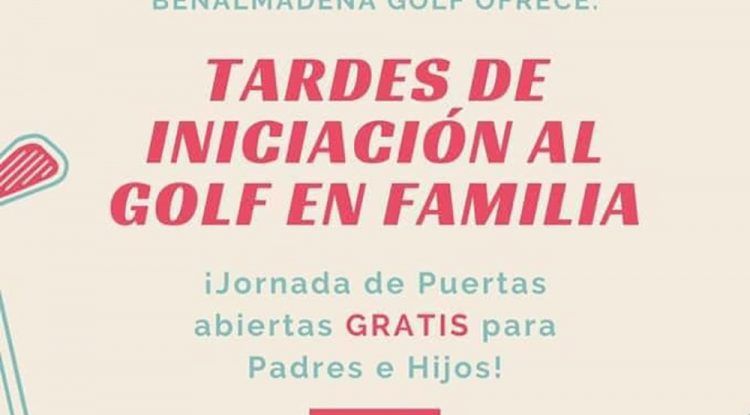Tardes de iniciación al golf gratis en familia con Benalmádena Golf