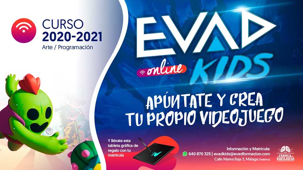 Curso online sobre videojuegos para niños y adolescente con EVAD Kids
