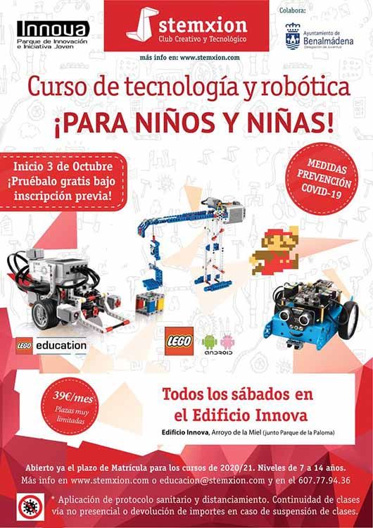 Curso infantil sobre robótica y tecnología con Stemxion en Benalmádena