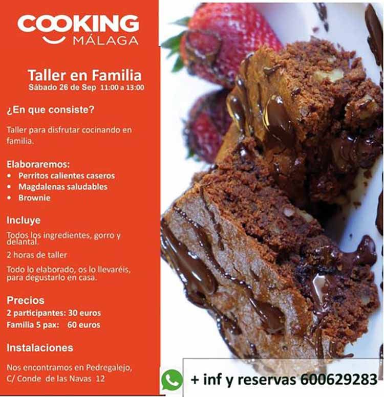 Taller de cocina para familias con Cooking Malaga en fin de semana