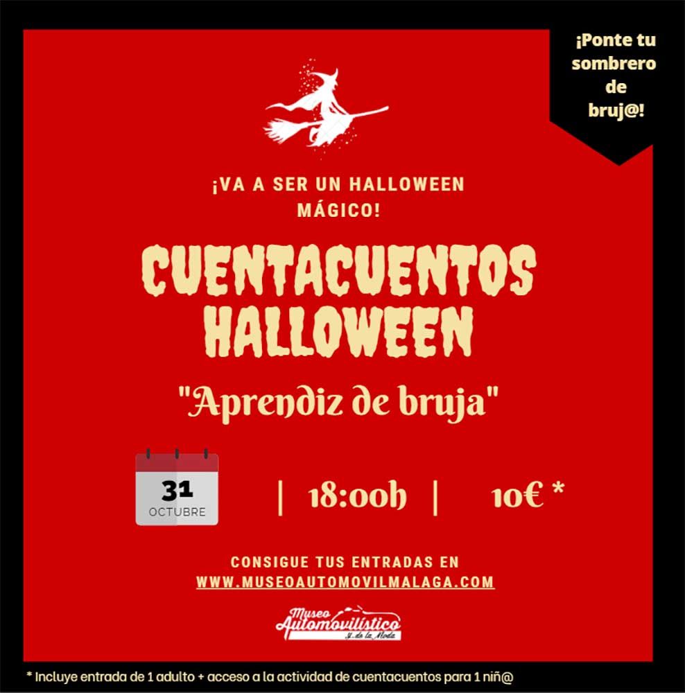 Halloween: cuentacuentos en familia en el Museo Automovilístico y de la Moda de Málaga