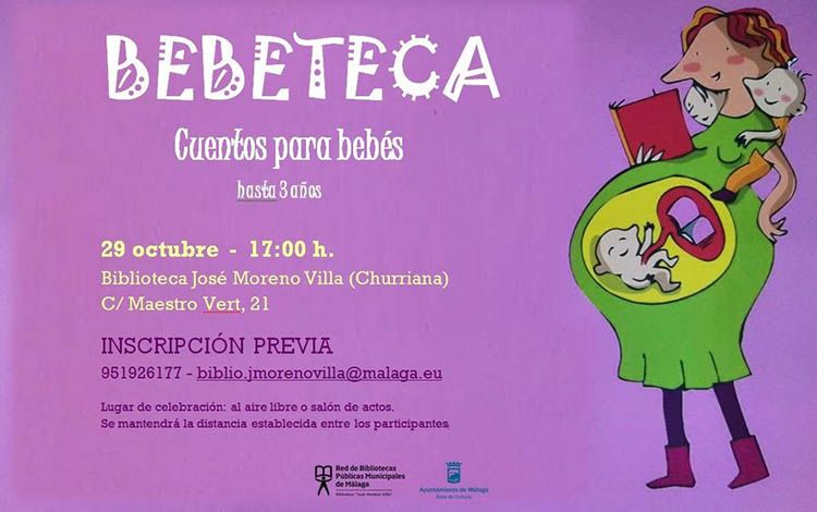 Cuentacuentos para bebés en la Biblioteca José Moreno Villa de Churriana