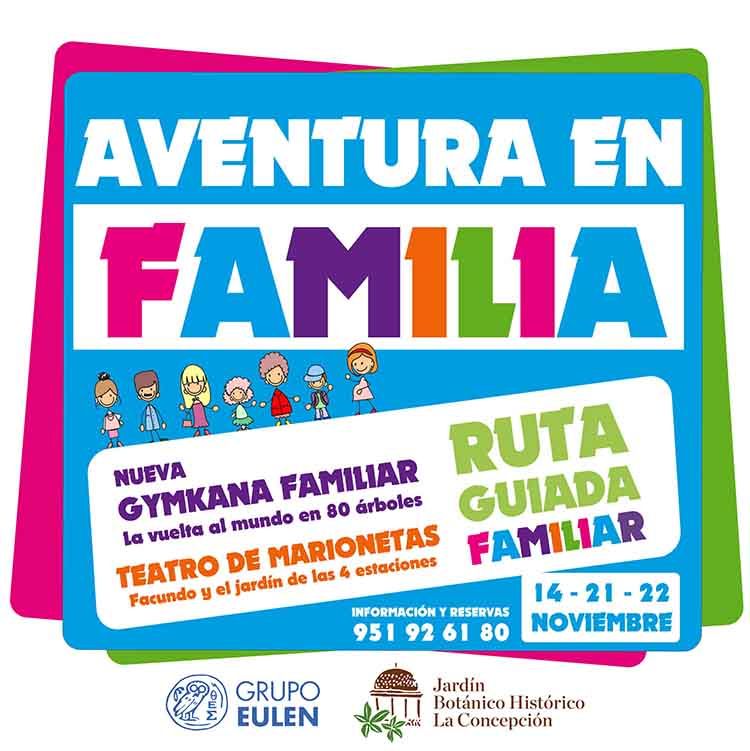 Actividades para familias con niños en el Jardín Botánico de La Concepción (Málaga)