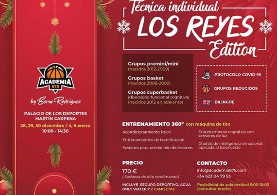 El Martín Carpena acoge un campus de baloncesto bilingüe durante las vacaciones de Navidad
