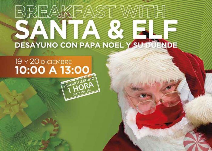 Desayuno con Papá Noel y su duende para toda la familia en Hard Rock Cafe Málaga