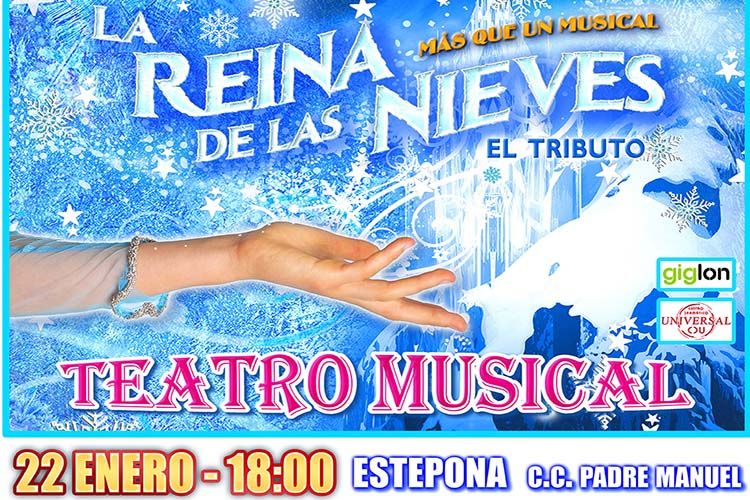 Teatro musical ‘La Reina de las Nieves. El Tributo’ para toda la familia en Estepona (Málaga)