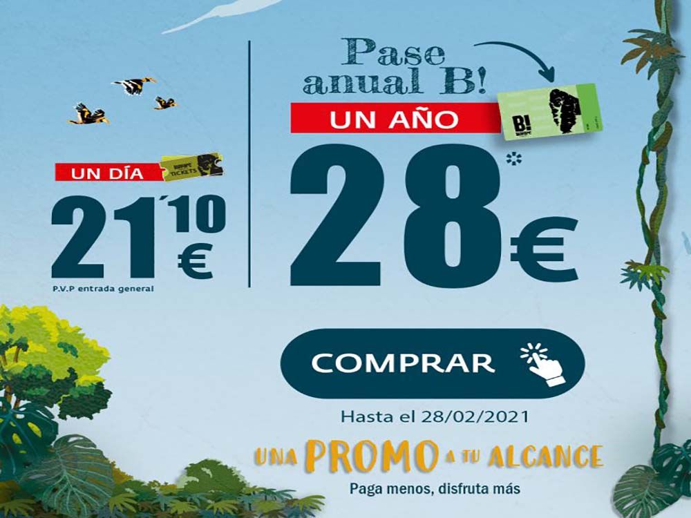 Bioparc Fuengirola rebaja el precio de su pase anual a 28 euros, solo en febrero