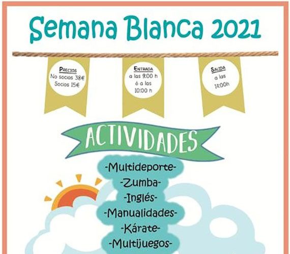 Semana Blanca con actividades infantiles en el colegio Manzano Jiménez de Campillos