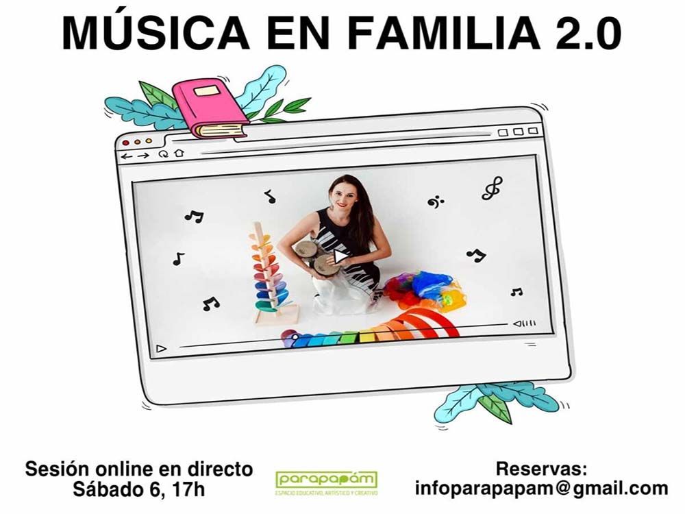 Taller online de iniciación musical para bebés y niños con Parapapam