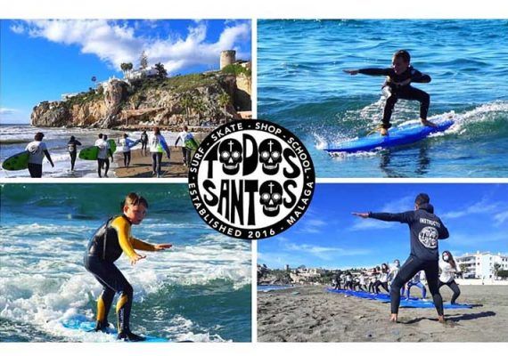 Campamento de surf por Semana Blanca para niños y adolescentes en el Rincón de la Victoria