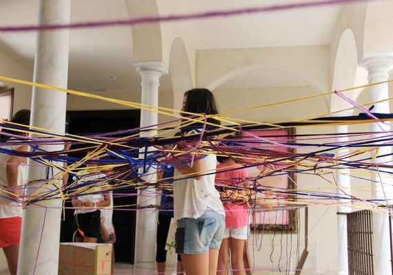Talleres de arquitectura creativa por Semana Blanca para niños en el Museo Thyssen Málaga
