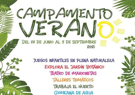Campamento de verano en el Jardín Botánico La Concepción con actividades al aire libre