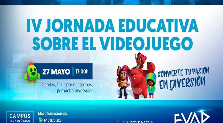 Jornada educativa gratis sobre el videojuego para padres y niños en el Campus Tecnológico EVAD