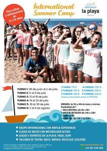 Campamento de verano de idiomas para niños con La Playa Idiomas en La Cala Del Moral