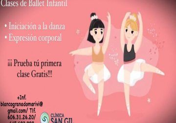 Extraescolares de ballet, flamenco y danza para niños en la Clínica San Gil de Teatinos