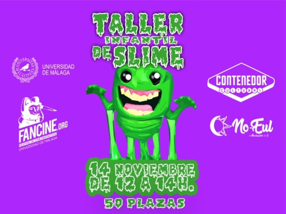 Taller gratis de Slime en Málaga para niños con FGUMA
