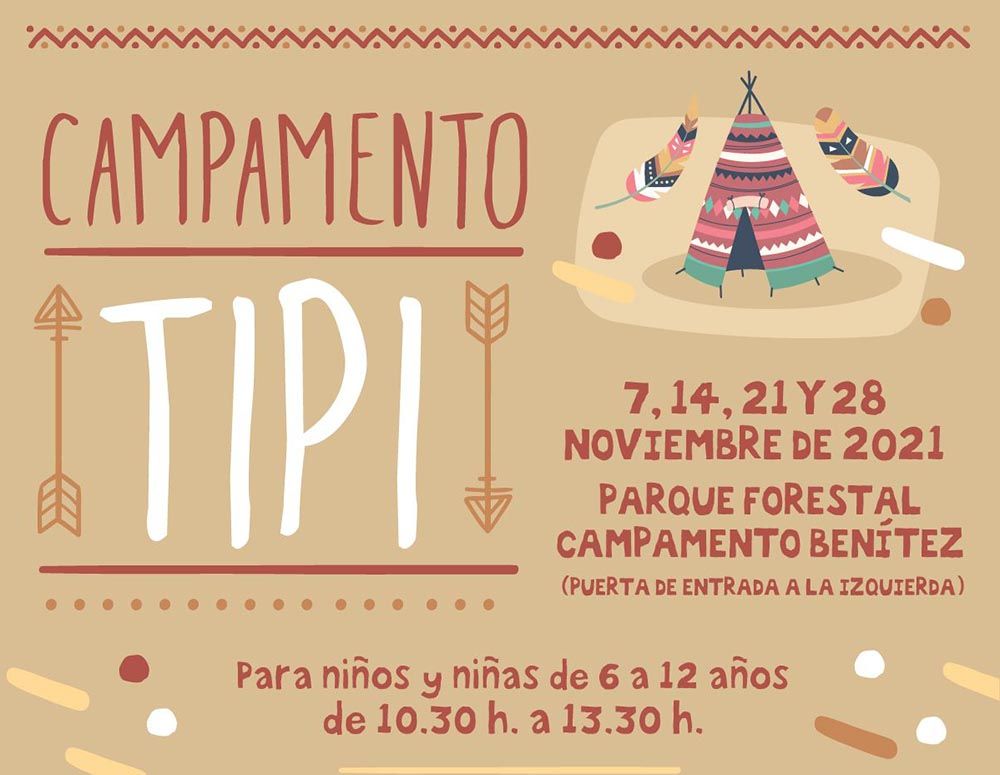 ‘Campamentos Tipi’: actividades gratis para niños en Málaga