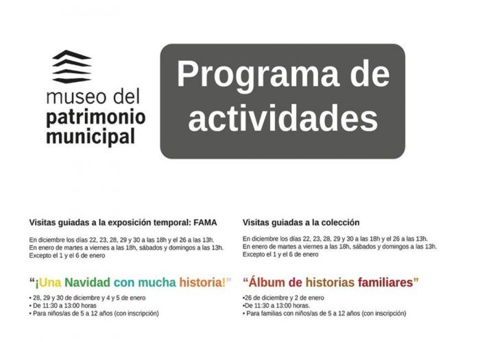 Talleres gratis para toda la familia en el MUPAM en enero y diciembre en Málaga